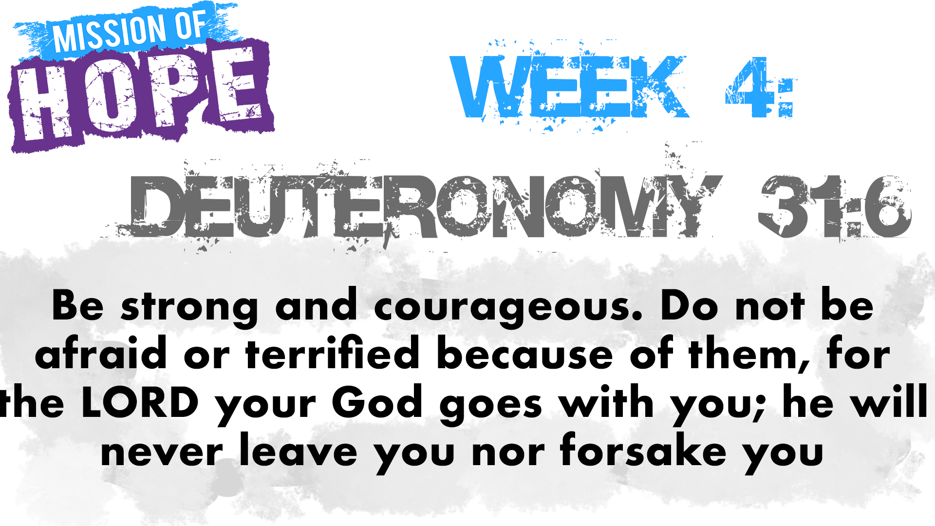 Deuteronomy 31:6 scripture quote